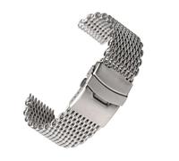 JUANZD 18/20/22 / 24mm Stahltauchgang Hai Mesh Milanese Watch Armband Bandband for Uhren Uhr Armband(22mm)