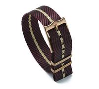 JUANZD Nylon Material Ersatz geflochtene Nylon Nato. Uhren-Bands, die mit Tudors kompatibel sind, einstellbarer Nylonriemen(Bronze Buckle No.1,22mm)