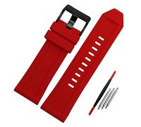 JUANZD Silikonkautschuk-Armband, 26 mm, kompatibel mit Diesel DZ4496, DZ4427, DZ4487, DZ4323, DZ4318, DZ4305, Armband for Herrenuhren(27)