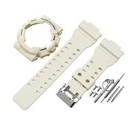 JUANZD Uhrenarmband kompatibel mit modifiziertem Ersatz, kompatibel mit G-Shock-Gehäuse, Armband-Kit GA110, GD100, GAX100, Uhrenarmband-Zubehör mit Werkzeug(White-gray word)