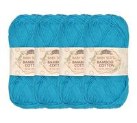 JubileeYarn Baby Soft Bamboo Cotton Yarn - 50g/Strang - Clear Waters - 4 Knäuel