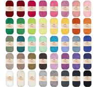 JubileeYarn Babyweiches Bambus-Baumwollgarn 50 g/Strang Alle 40 Farben 40 Str nge