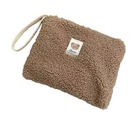 JUCHRZEY Große Kapazität, multifunktional, lässig, süßes Bärenmuster, Plüsch-Kulturbeutel, tragbare Reisetasche for Wochenendurlaub