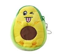 JUCHRZEY Kreative Damen-Geldbörse in Avocado-Form, Mini-Geldbörse mit hängendem Anhänger, lässig, for Damen und Mädchen, niedliche kleine Geldbörse