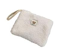 JUCHRZEY Plüsch-Make-up-Tasche for Damen, tragbar, großes Fassungsvermögen, lässig, modisch, niedliches Bärenmuster for den Wochenendurlaub