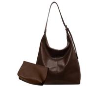 JUCHRZEY Umhängetasche mit großem Fassungsvermögen, stilvolle Arbeits-Einkaufstasche, modische All-Match-Tasche, 2-teilige Damen-PU-Umhängetasche mit verstellbarem Schultergurt for den tägli