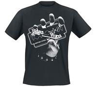 Judas Priest British Steel Hand White Männer T-Shirt schwarz L