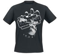 Judas Priest British Steel Hand White T-Shirt schwarz in S