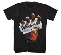 Judas Priest British Steel Herren-T-Shirt, kurzärmelig, klassisch, Rock-Heavy Metal, Vintage-Stil, Grafik-T-Shirts, Schwarz, XX-Large
