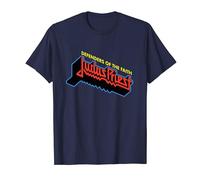 Judas Priest - Defenders Logo On Navy T-Shirt