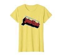 Judas Priest - Defenders Logo On Yellow T-Shirt, Damen, Gelb, L