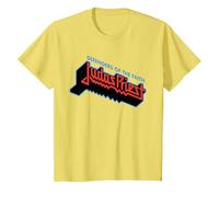 Judas Priest - Defenders Logo On Yellow T-Shirt, Kinder, Gelb, 128