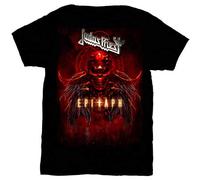 Judas Priest Epitaph Red Horns offiziell Männer T-Shirt Herren (Large)