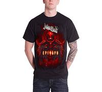 Judas Priest Herren, T-Shirt, Epitaph Red Horns, GR. Large (Herstellergröße: Large), Schwarz (Black)