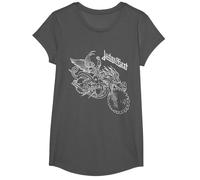 Judas Priest Pain Killer Wireframe T-Shirt, Mädchen, Anthrazit, M
