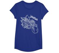 Judas Priest Pain Killer Wireframe T-Shirt, Mädchen, Königsblau, S