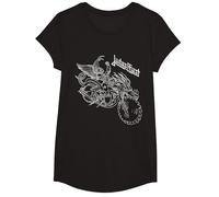 Judas Priest Pain Killer Wireframe T-Shirt, Mädchen, Schwarz, XS