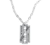Judas Priest Razorblade Frauen Halskette silberfarben Hartzinn Band-Merch, Bands