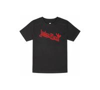Judas Priest - Red Logo Kids - T-Shirt - Schwarz - 116 - 100% Bio-Baumwolle Schwarz 116