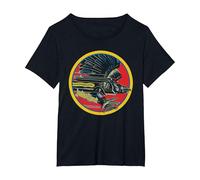 Judas Priest Screaming for Vengeance Circle Vintage T-Shirt, Damen Große Größen, Schwarz, 4X