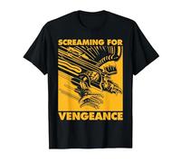 Judas Priest Screaming for Vengeance Gold Square T-Shirt, Herren, Schwarz, XL