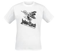 Judas Priest Screaming for Vengeance Männer T-Shirt weiß S 100% Baumwolle Band-Merch, Bands