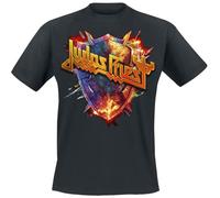 Judas Priest Shield Burst Logo Männer T-Shirt schwarz 3XL