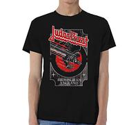 Judas Priest - T-Shirt # M Black Unisex # Silver and Red Vengeance