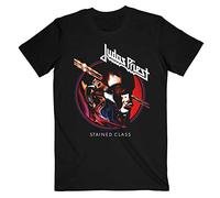 Judas Priest T Shirt Stained Class Album Circle Band Logo offiziell Herren M