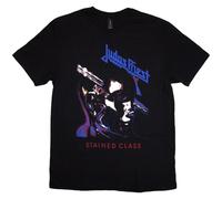 Judas Priest T Shirt Stained Class Purple Mixer Band Logo offiziell Herren XL