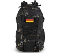 Jueachy Militär Rucksack Herren 30L Wasserdicht Molle Tactical Backpack Military Rucksack Große Kapazität Taktischer Rucksack Outdoor Wanderrucksack Trekkingrucksack für Assault Wandern Reisen Camping