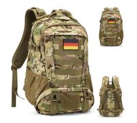Jueachy Militär Rucksack Herren 30L Wasserdicht Molle Tactical Backpack Military Rucksack Große Kapazität Taktischer Rucksack Outdoor Wanderrucksack Trekkingrucksack für Assault Wandern Reisen Camping
