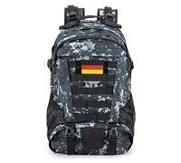 Jueachy Militär Rucksack Herren 30L Wasserdicht Molle Tactical Backpack Military Rucksack Große Kapazität Taktischer Rucksack Outdoor Wanderrucksack Trekkingrucksack für Assault Wandern Reisen Camping