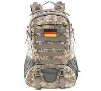 Jueachy Militär Rucksack Herren 30L Wasserdicht Molle Tactical Backpack Military Rucksack Große Kapazität Taktischer Rucksack Outdoor Wanderrucksack Trekkingrucksack für Assault Wandern Reisen Camping