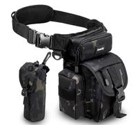 Jueachy Motorrad Beintasche Herren, Militär Wasserdicht Taktisch Beintasche Große Kapazität Hüfttasche Sport Gürteltasche für Motorrad Wandern Angeln Camping Outdoor Werkzeug Beintasche Herren Damen