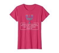 Jüdische Chanukka Menorah Imagine Handy bei 10% Chanukka T-Shirt, Damen, Rot Meliert, M