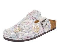 Jürgen Hirsch Damen Clog Ergo 05 rundum Leder Tief-Fußbett Antishock-Pad Komfortweite G (weiß, Numeric_42)