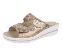 Jürgen Hirsch Damen Pantolette Soft 01 Leder Komfortfußbett Antishock Bequem-Weite (bronze, EU Schuhgrößensystem, Erwachsene, Damen, Numerisch, M, 38)