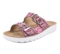 Jürgen Hirsch Damen Pantolette Vita 04 Leder-Innensohle Antishock-Pads (fuchsia, EU Schuhgrößensystem, Erwachsene, Damen, Numerisch, M, 40)