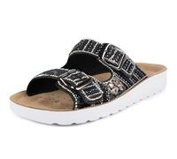 Jürgen Hirsch Damen Pantolette Vita 04 Leder-Innensohle Antishock-Pads (schwarz, EU Schuhgrößensystem, Erwachsene, Damen, Numerisch, M, 39)