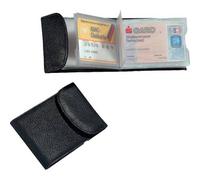 Jüscha 42002 - Leder - Schwarz - 10 Karten - 105 mm - 75 mm