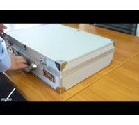 Jüscha Aktenkoffer OCTAN/ 45103, B45,5xH34xT12 cm, silber, Aluminium - 45103