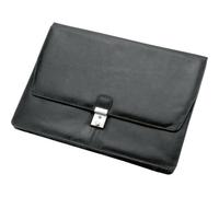 Jüscha Alassio Collegemappe TISSANO Nappaleder Aktenmappe Arbeitsmappe Auftragsmappe Businessmappe Collegemappe Dokumentenmappe Konferenzmappe schwarz 41021 - 41021