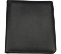 Jüscha Alassio Schreibmappe A5 BORMIO Lederimitat Arbeitsmappe Businessmappe Konferenzmappe schwarz 43004 - 43004