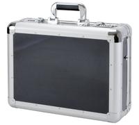Jüscha ALUMAXX Laptop-Attachékoffer C-1 Aluminium Trolley silber-carbon 45140 - 45140