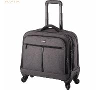 Lightpak Laptop-Trolley Phoenix Rollkoffer, 44 cm, 15 L, Grau