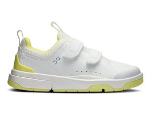 Jugend-Tennisschuhe On The Roger Kids - white/limelight - Weiß (31)