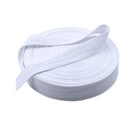 JUHONNZ Nahtband Baumwolle,45 Meter Baumwollband Natur Baumwoll Gurtband Köperband Schrägband für Heimwerker, Handwerk, Nähen, Stricken, Geschenkverpackungen, Weiß 2cm