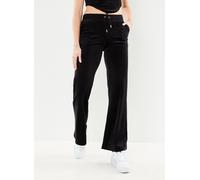 Sweathose JUICY COUTURE "LAYLA LOW RISE POCKETED FLARE PANT Damen", Damen, Gr. M, EURO-Größen, schwarz, Samt, 95% Polyester, 5% Elasthan, figurbetont, Hosen Sweathose, Trainingshose Damen, Sweathose,