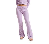 Juicy Couture Damen Apollo Low Rise Pants-Jersey Trainingshose Sweathose für Sport Freizeit Fitness mit Tunnelzug in versch. Farben Lässige Hose, Pastel Lilac, M